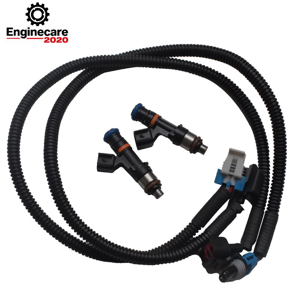 Pair Fuel Injectors w/Harness For 2011 12 13 14 Polaris Ranger XP 800 Ranger 800