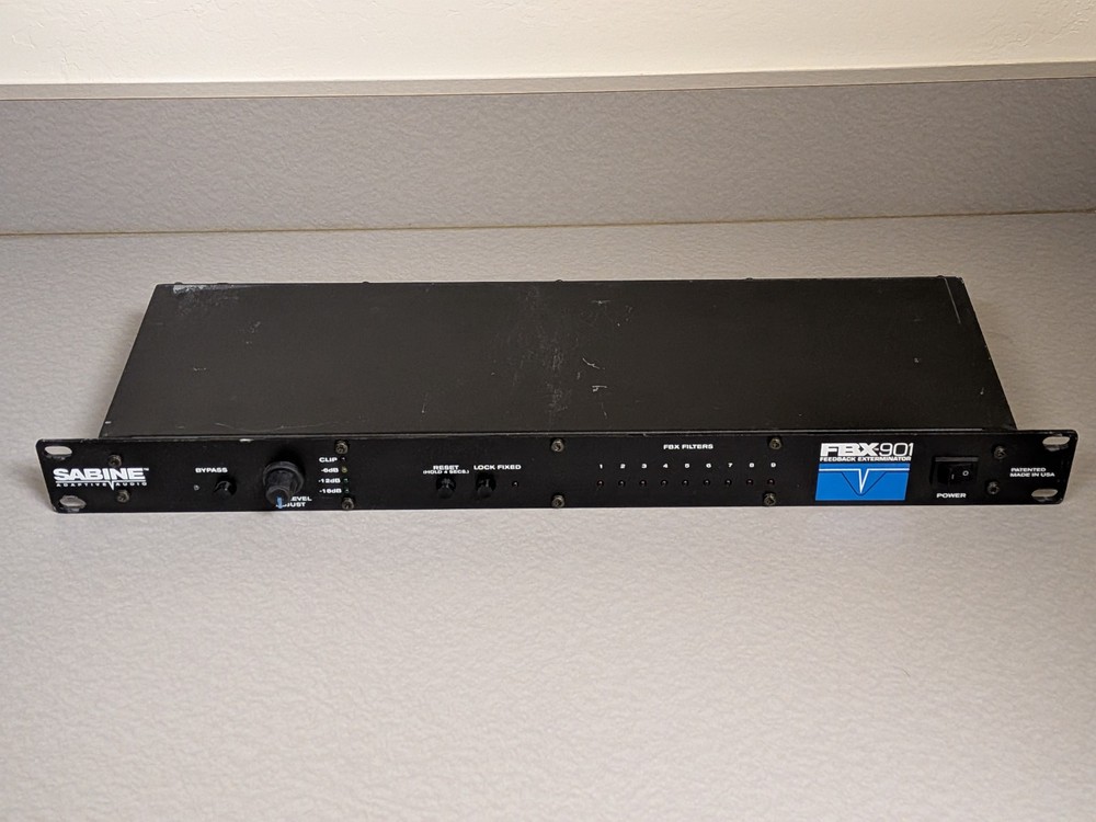 SABINE FBX901 Feedback Exterminator No Power Cord / Untested