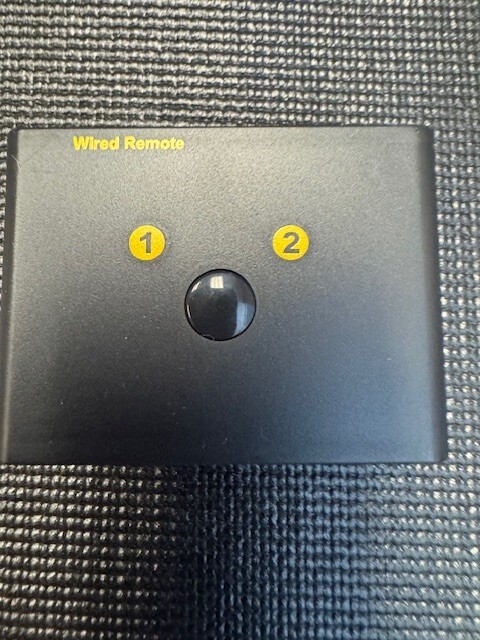 Dual Screen KVM Switch Remote Control for HDMI and DisplayPort Devices