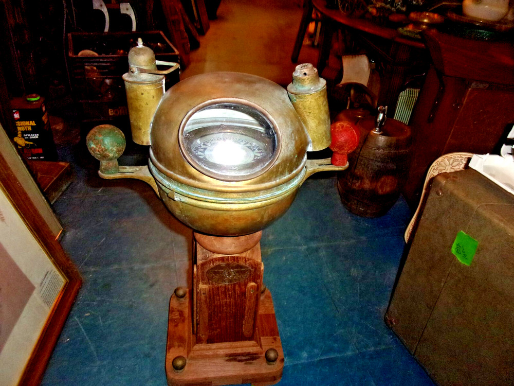 vintage viking binnacle compass