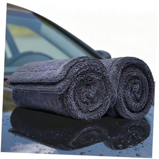 2-Pack 1200GSM Microfiber Car Drying Towels, Extra Large Twisted-Loop