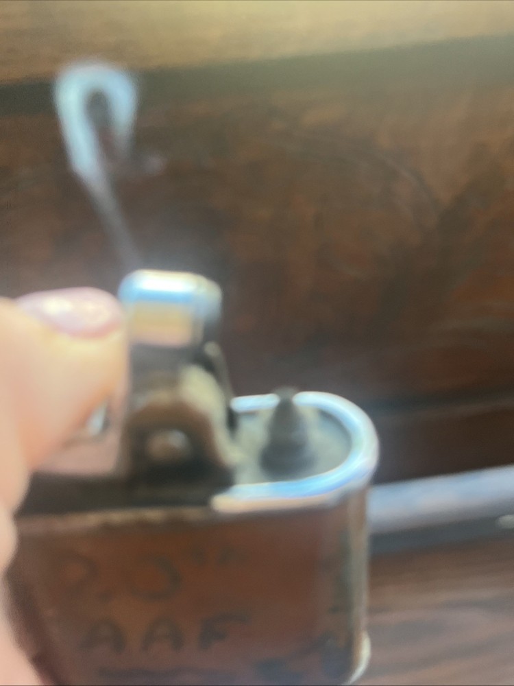 Ronson Lighter Marked 20th AAF and initials JAB Still Sparks (ESTATE MILITARA)