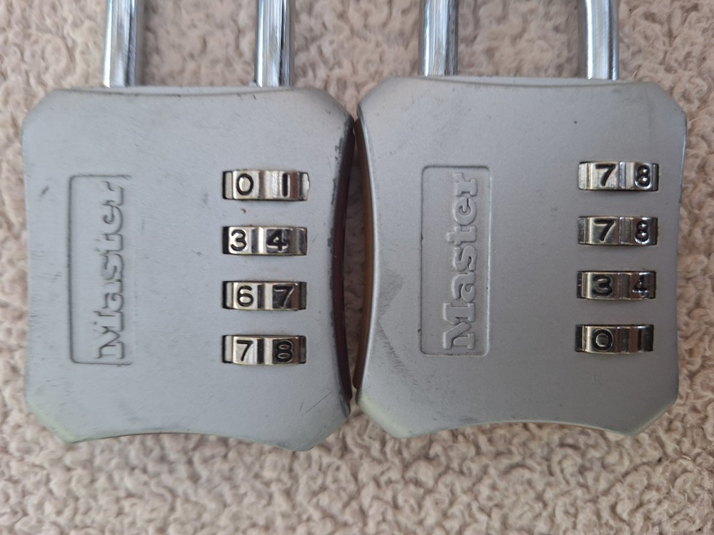 MASTER LOCK, Set Your Own 4# Combination Padlock (Reset Numbers)