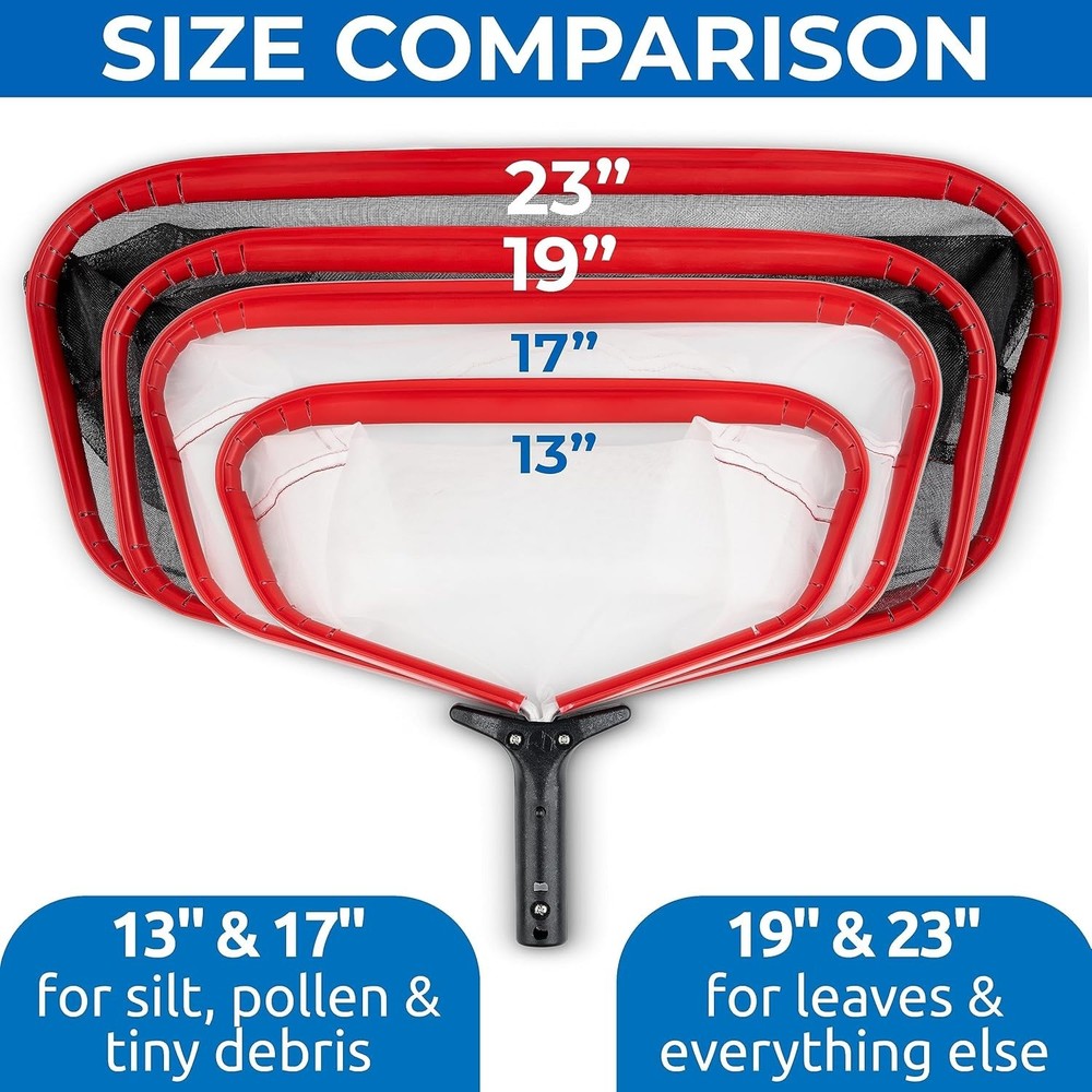 High-Performance Pool Skimmer Net for Pros with Unconditional Replacement Policy