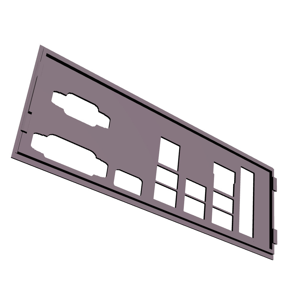 Biostar B560MX-E Pro I/O Shield, 3D Printed, IO Backplate