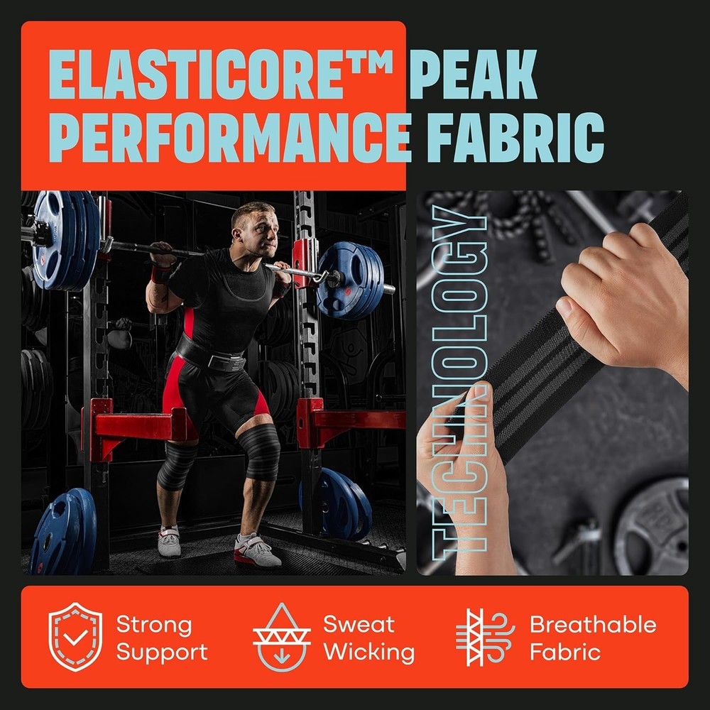 Knee Wraps Pair for Cross Training & Weightlifting