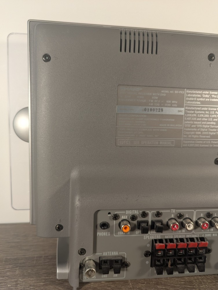 Sharp SD-PX2 1-Bit Digital Receiver With DVD Player