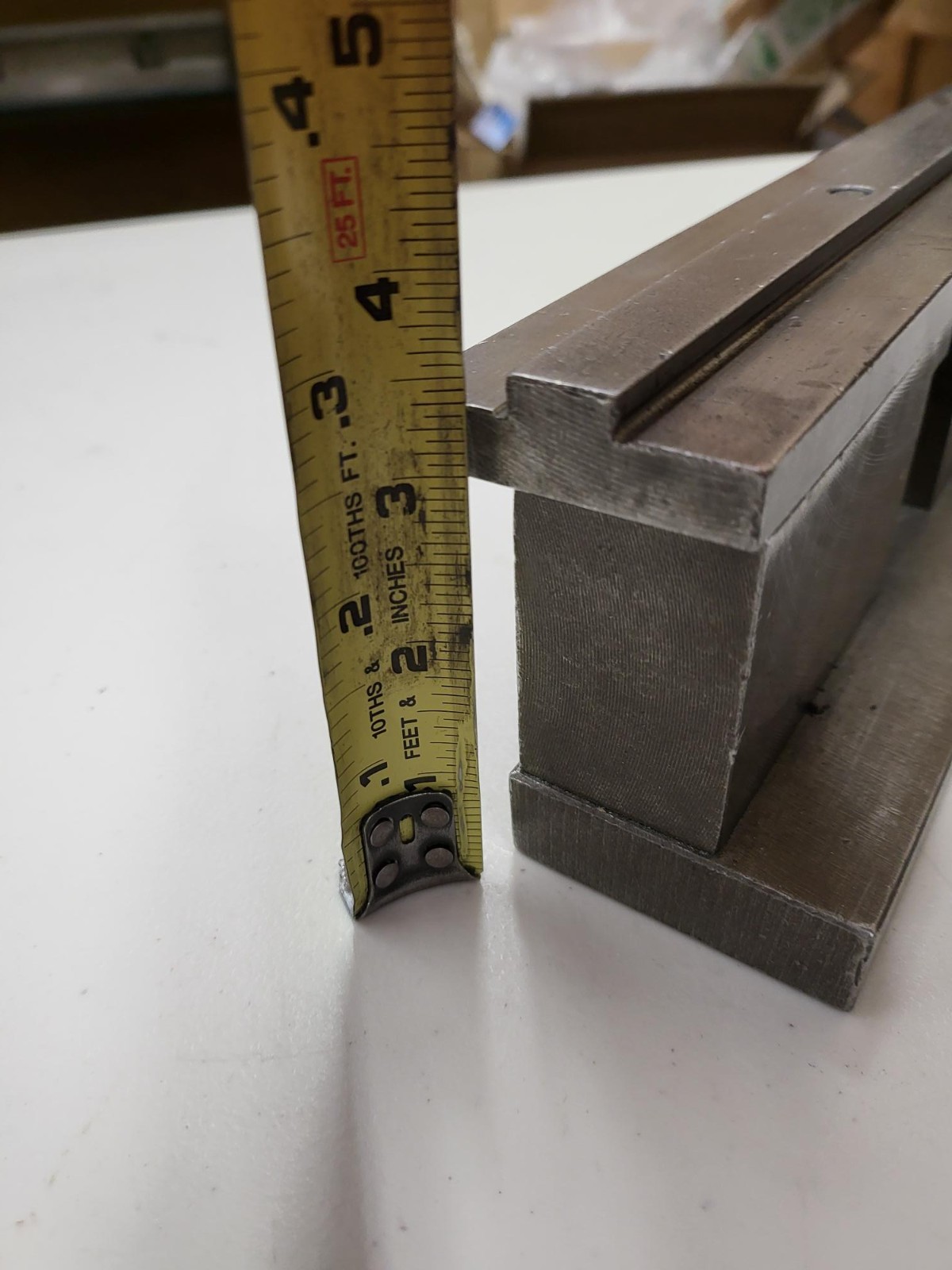 Press Brake 2V Die Holder 2.95" Tall X 2.362" Wide 32.87" Quick Change Die Rail