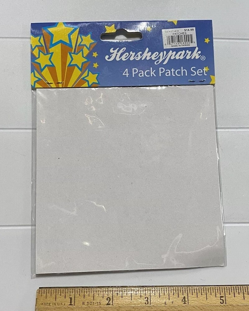 NIP Hershey Park Hersheypark Souvenir 4 Pack Embroidered Patch Set