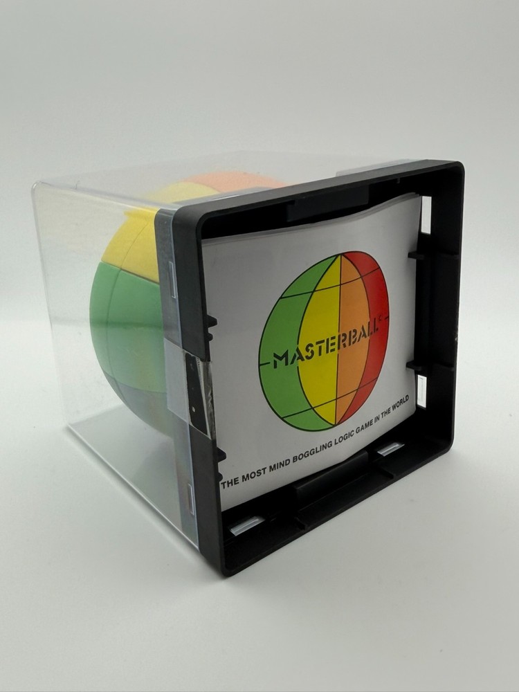 Masterball Puzzle Rainbow Sphere 3D Brain Teaser w/ Case Instructions