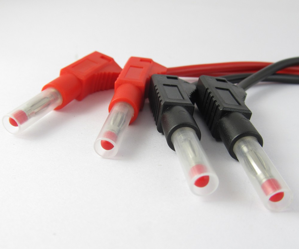 20 Pairs 4FT Dual Transparent Flexible Stackable 4mm Banana Plug Silicone Cable