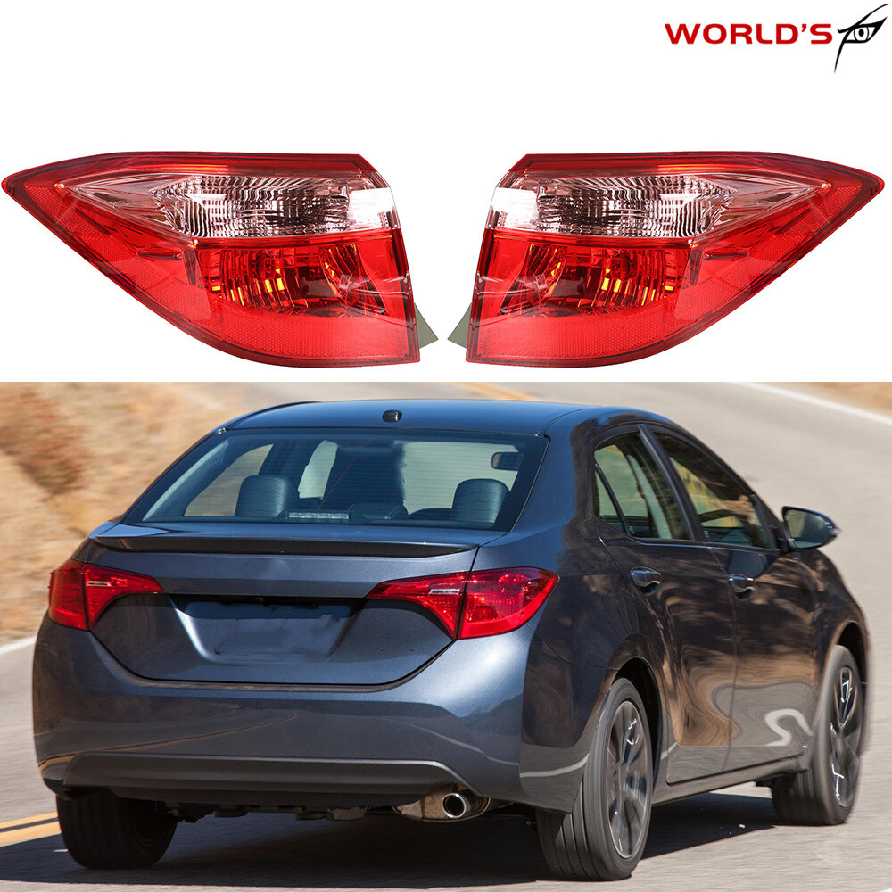 For 2017-2019 Toyota Corolla A Pair Left&Right Side Tail Lights Outer Tail Lamps