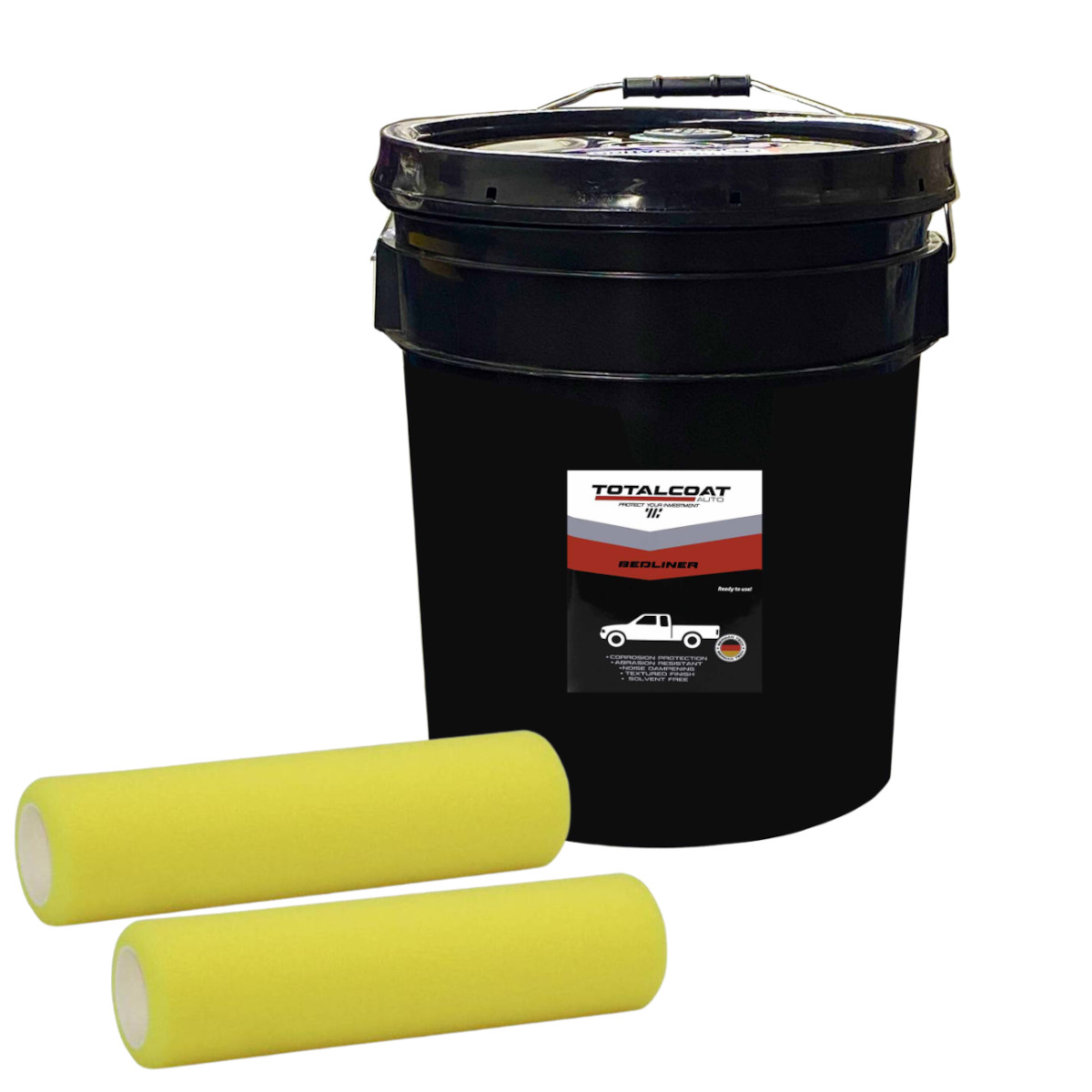 White Truck Bed Liner Pail 4.5 Gallons- Bedliner Truck Bed Coating