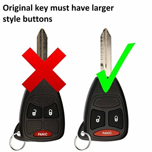 Just The Case Keyless Entry Remote Control Car Key Fob Shell Replacement Black