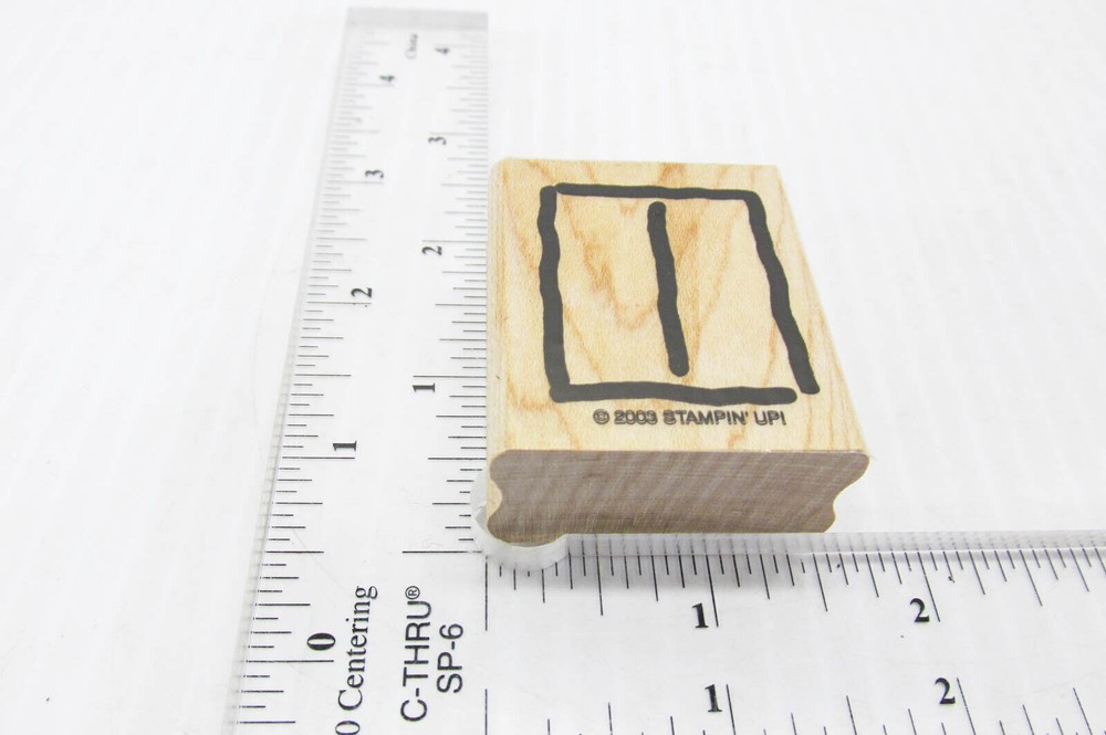 Let's Go In Halves Square Rubber Stamp - Stamp Set D42