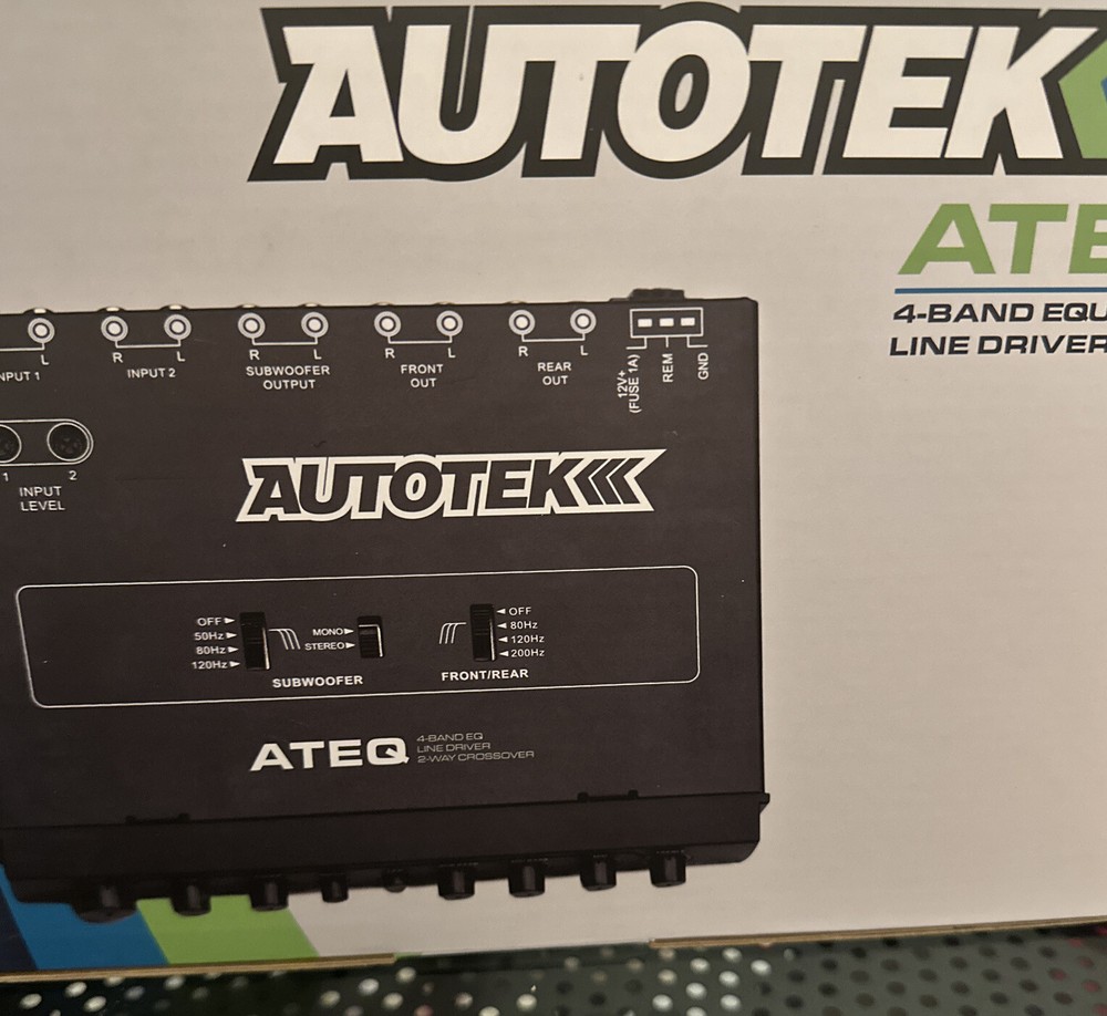 Autotek 7007 1/2 DIN 4-Band 2-Way Equalizer/Crossover