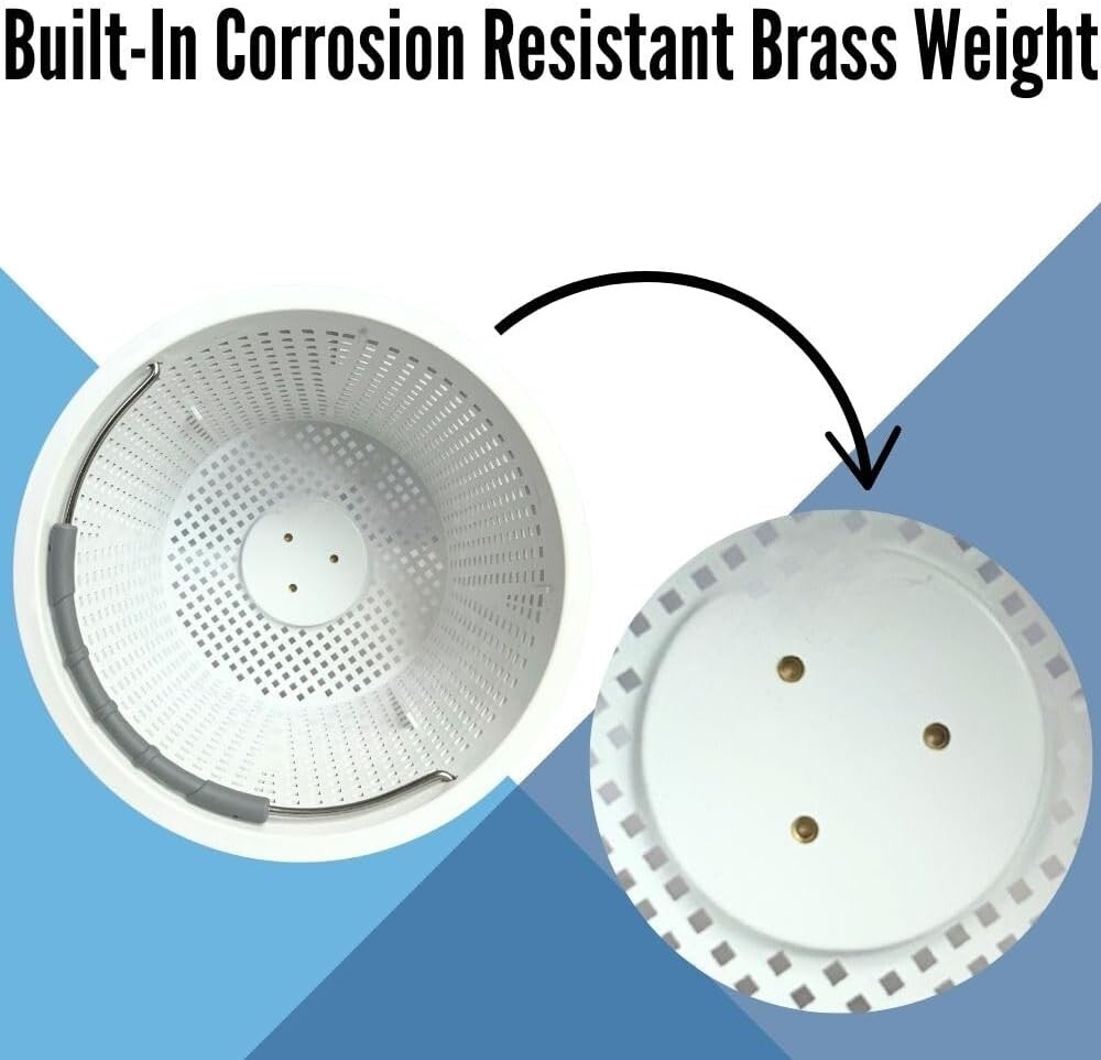 08650-0007 Pool Skimmer Basket Compatible with Pentair U-3 Skimmer Basket