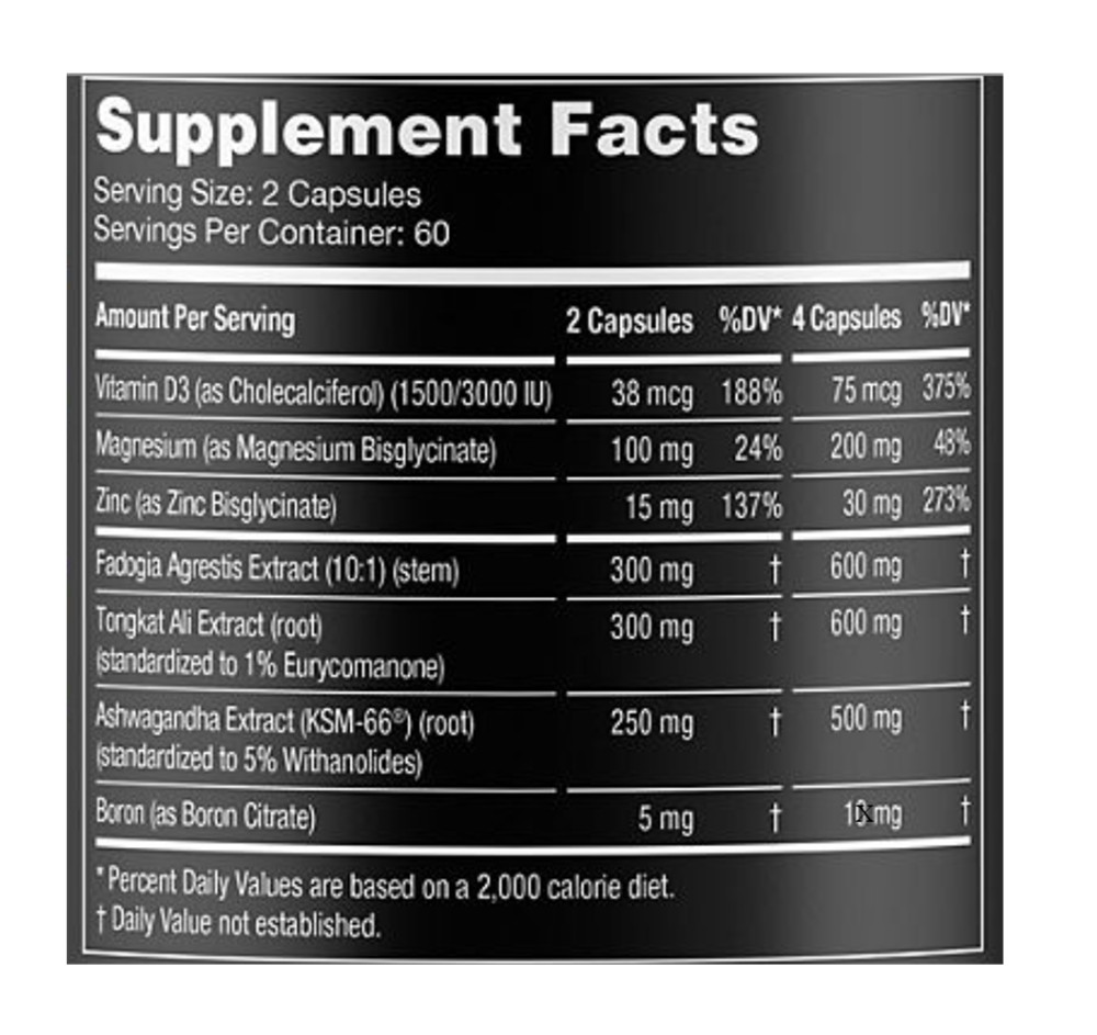 Gorilla Mind Sigma Testosterone Booster (120 Capsules)