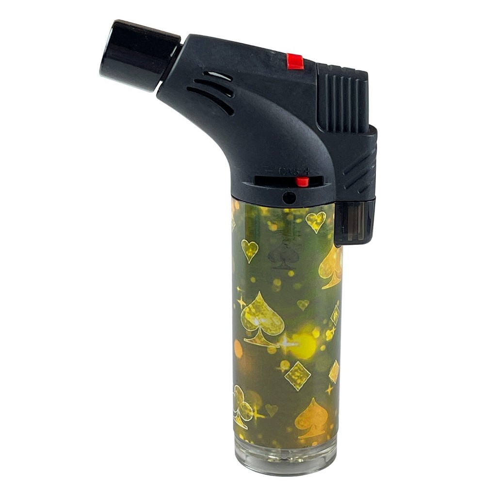 4Pack Jumbo 4" Single Jet Flame Torch Gun Lighter Refillable Lockable Peach gift