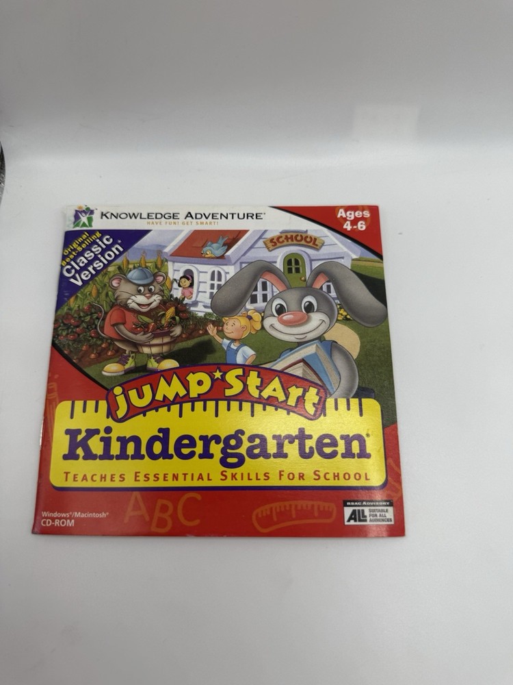 Jump Start Kindergarten CD-ROM Game Learning System (PC/Mac, 1995)
