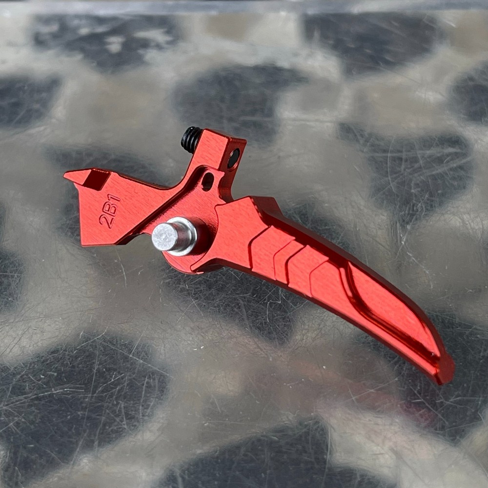 NEW Gate Nova Adjustable Aluminum Trigger - 2B1 - Red (NT-2B1-RED)