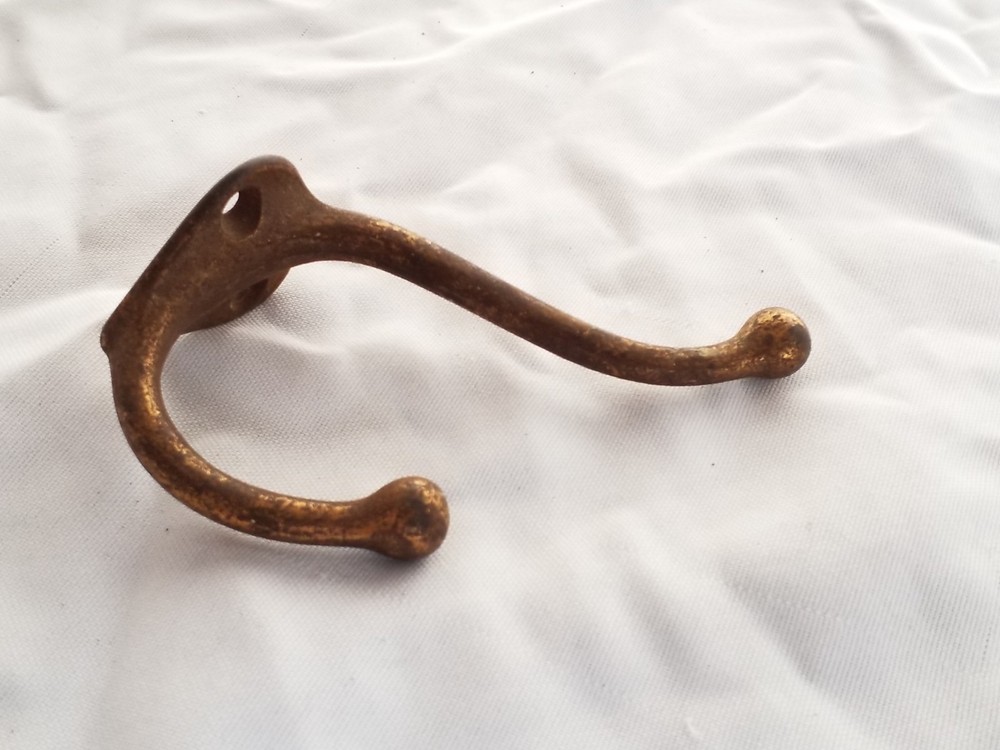 Vintage Hardware Distressed 4" Coat & Hat Hook Wall Mount Rustic Farmhouse Decor