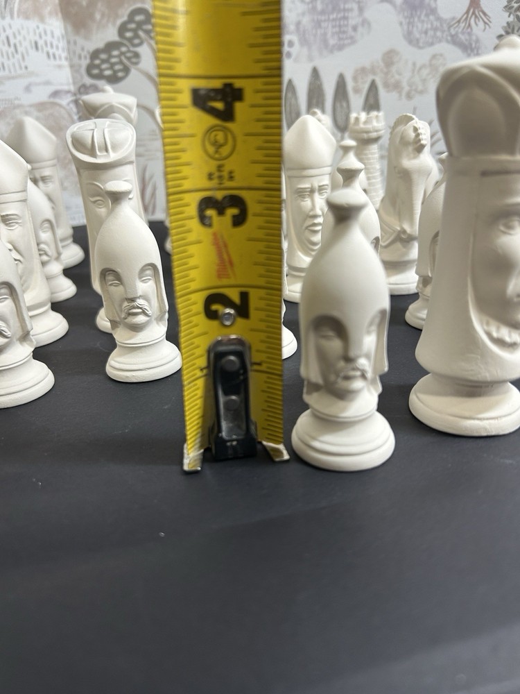 Duncan Full Chess Set; - Ready to Paint, Ceramic Bisque