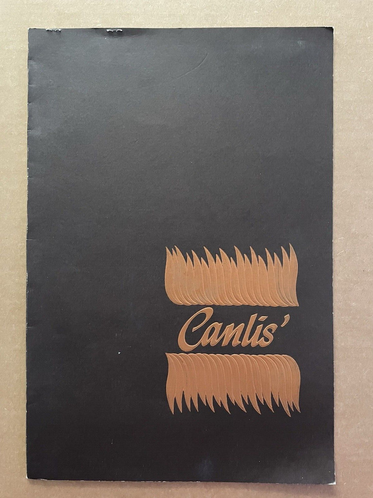 Vintage CANLIS Restaurant Menu San Francisco Honolulu