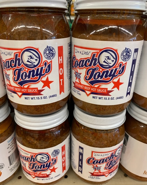 Coach Tony's Beef Hot Sauce