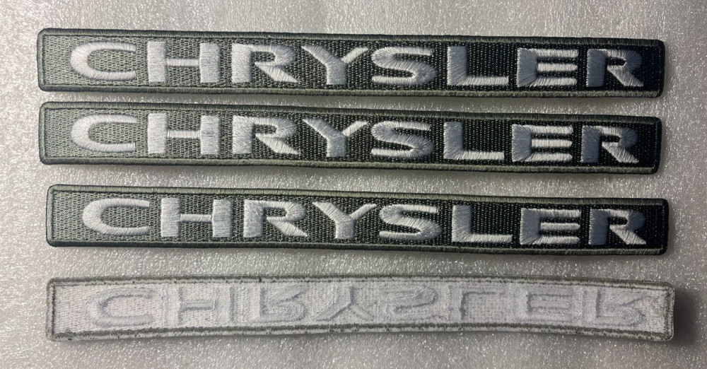 Chrysler patch chrysler patch car patch CHRYSLER PATCH 9.5" long iron or sew
