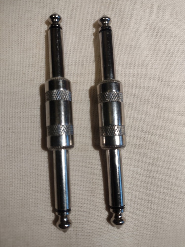 PAIR - Guitar EFX Effects Coupler Plug OFFSET or STRAIGHT-LINE - Your Choice!