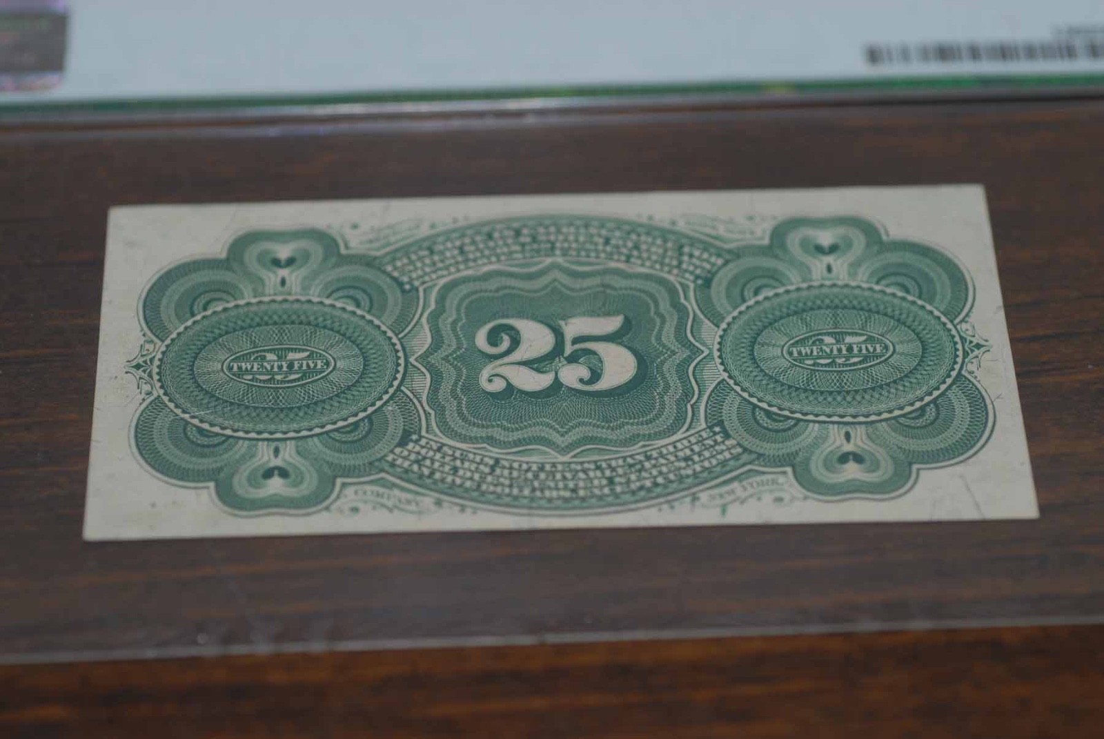 25 Cent, Fourth Issue, US Fractional Currency, PMG 58