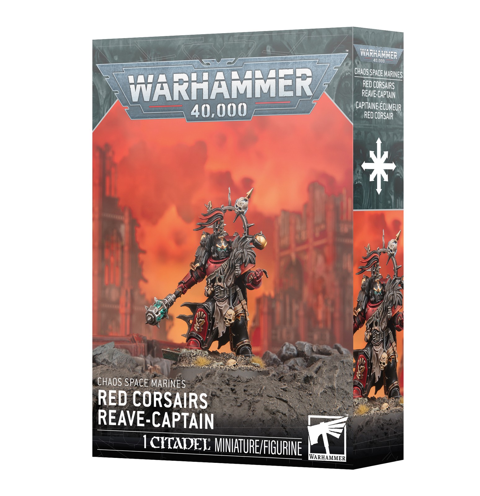 Chaos Space Marines: Red Corsairs Reave-Captain Warhammer 40K PRESALE 3/21
