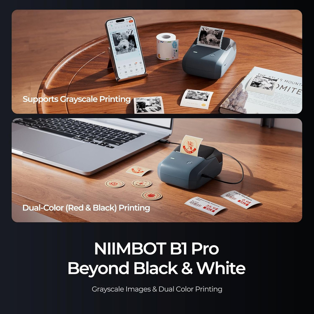 B1 Pro Label Maker, 300DPI HD Label Printer, Ideal for Photos,Stores,Notes,Study