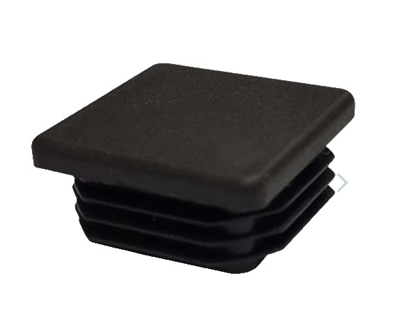 1 1/2" Square Plastic Tubing Plug - Quantity 100