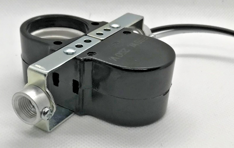 New Phenolic 2 Light Edison Base Twin Socket Offset Cluster, 8" Wire Leads SC701