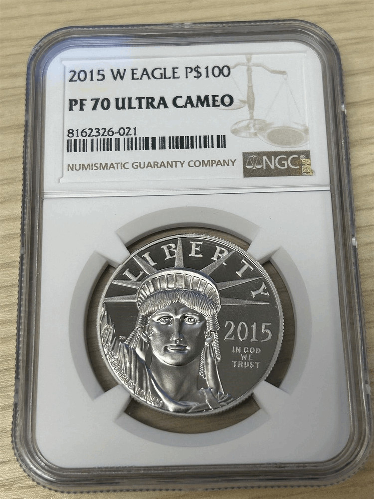 2015 $100 Proof Platinum Eagle NGC PF 70