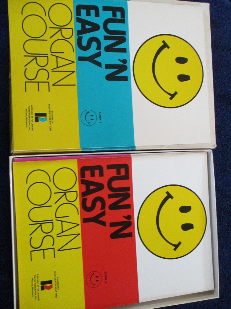 1972 Organ Course Complete Fun 'N Easy Hal Leonard / Pointer in Original Box