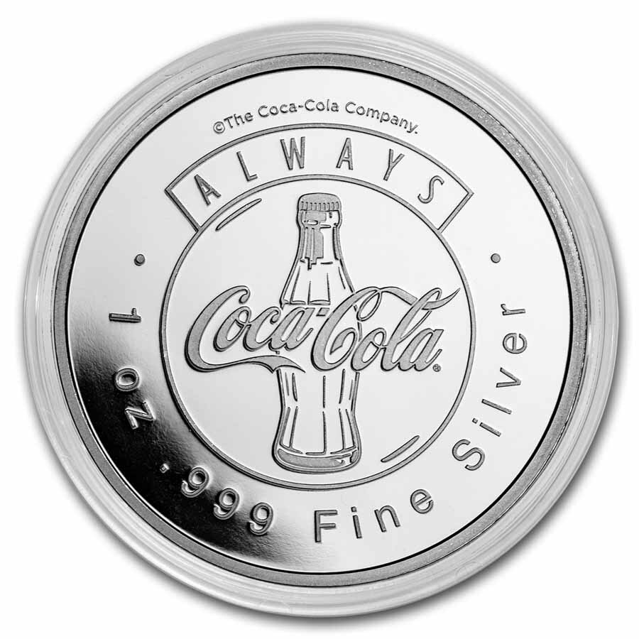 Coca-Cola® 1 oz Silver Polar Bear Round