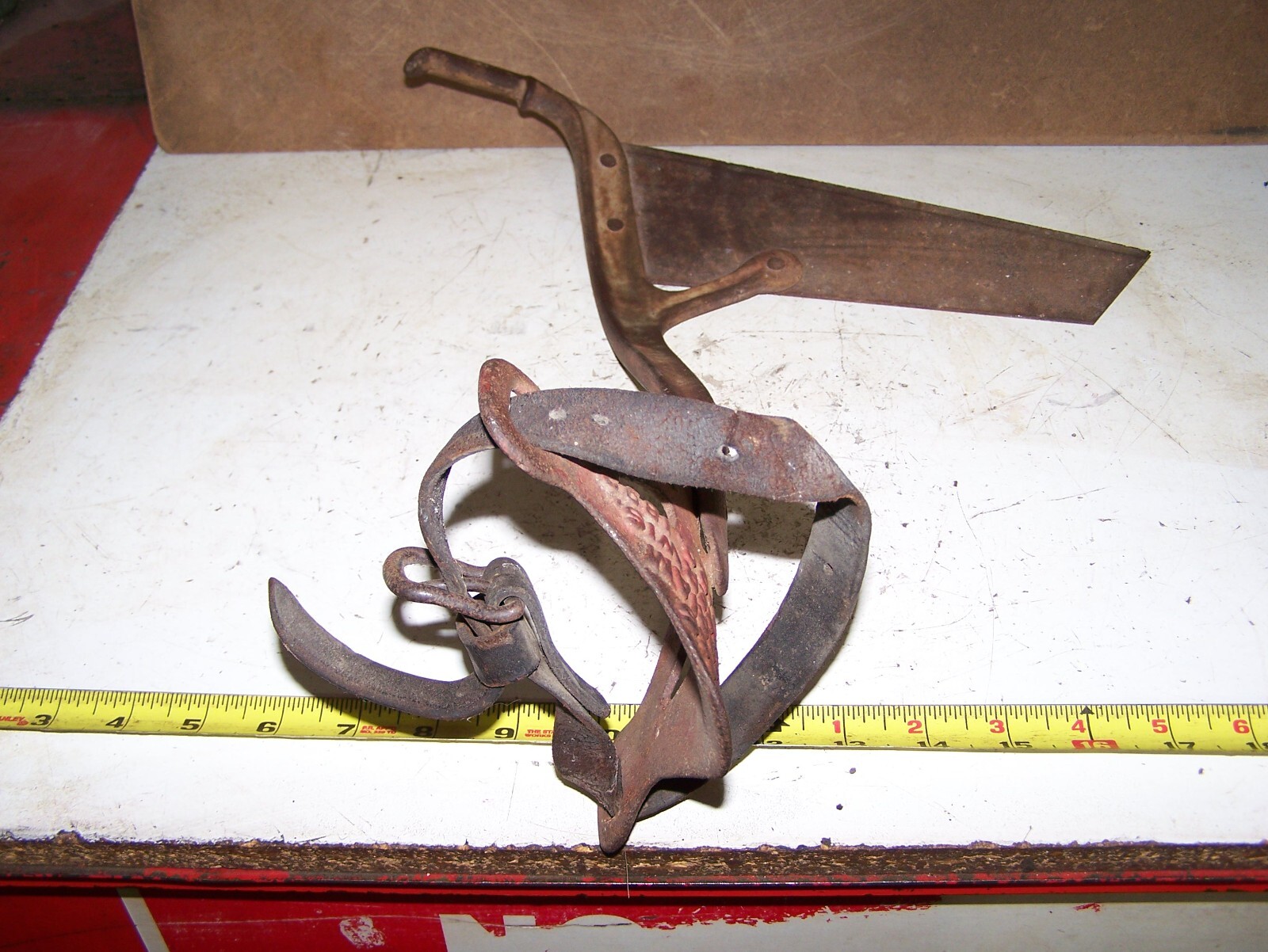 IZ MERRIAM Leg Type CORN CUTTER Cane Sorghum Primitive 1872 Whitewater WI WOW!