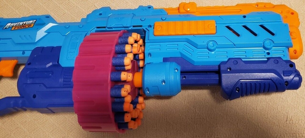 Adventure Force Super Drum Dart Blaster TESTED Working