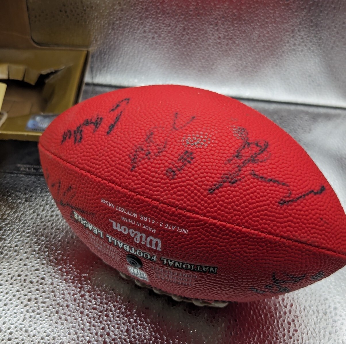 WILSON NFL GAME FOOTBALL AUTHENTIC DUKE 2008 NY Giants Replica