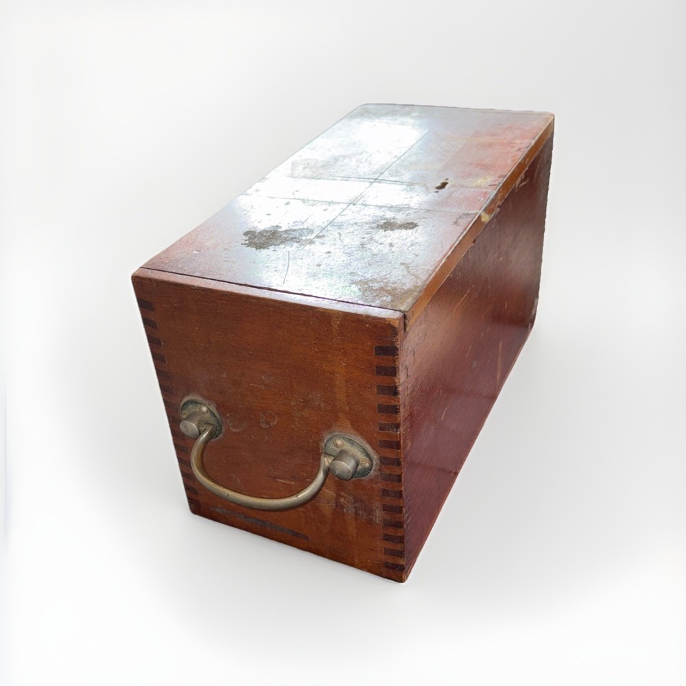 Antique H.J. Nlemert Berlin Compound Microscope Set, Case, Othmer Object & Slide