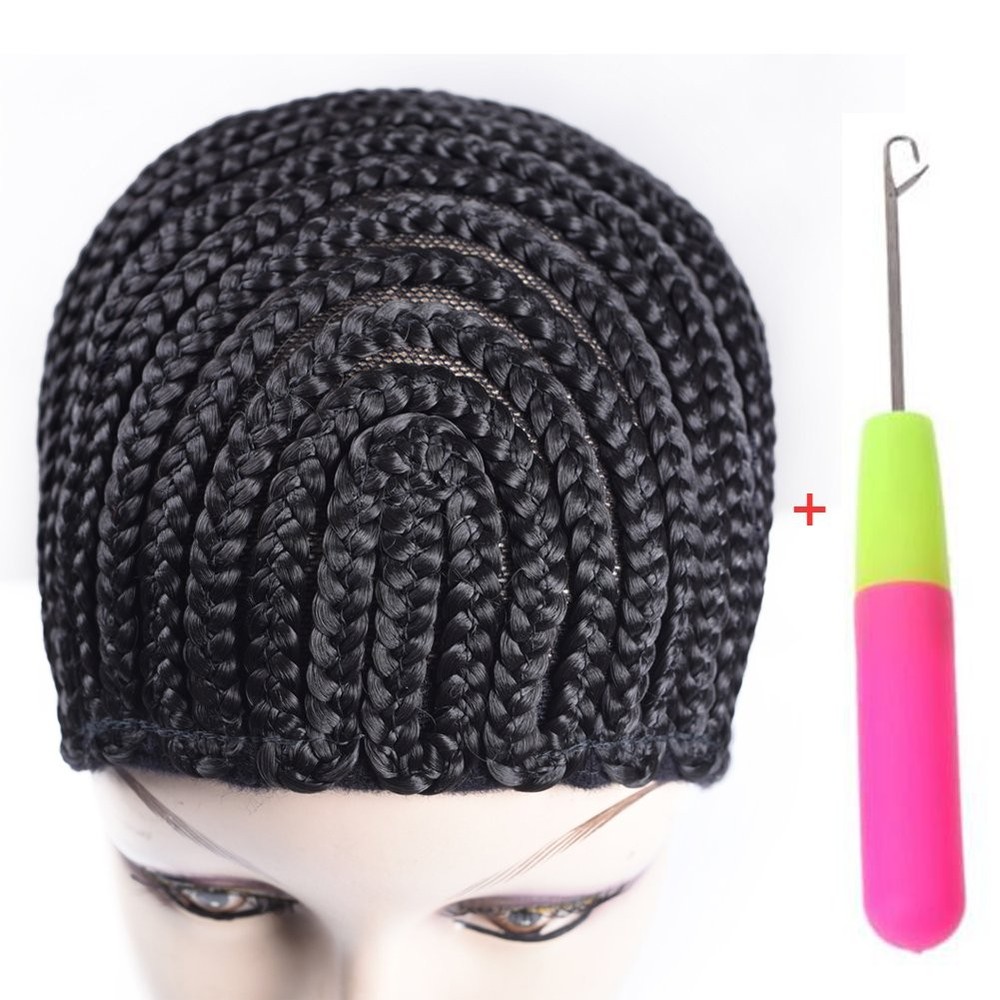 Refined Braided Wig Caps Crotchet Cornrows Cap For Easier Sew In 1pcs