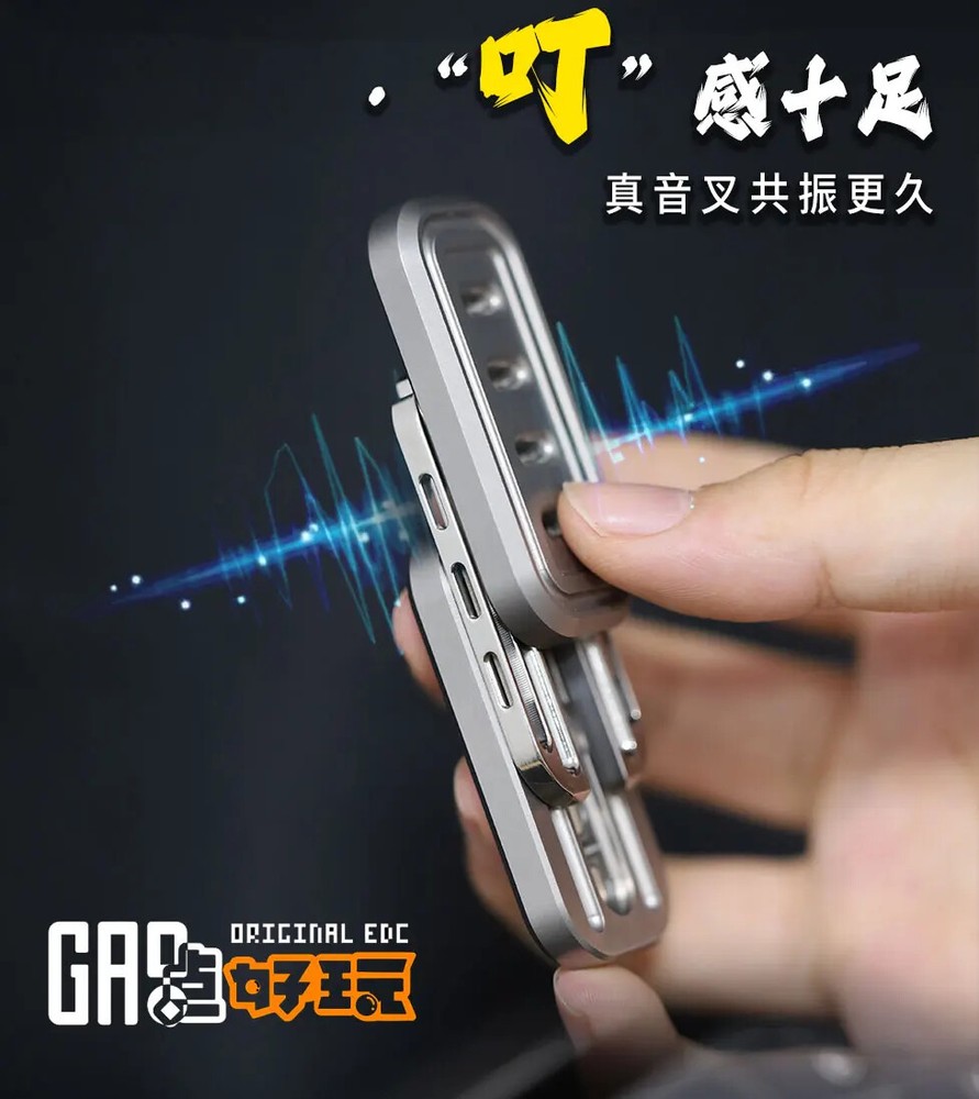 EDC Titanium Alloy Push Slider Mechanical Intensive Toy Decompression Tools Gift