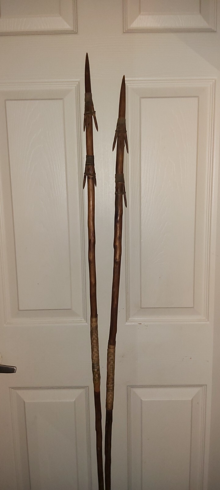 Northwest Coast; Coast Salish, fishing spears/harpoons (19th century).