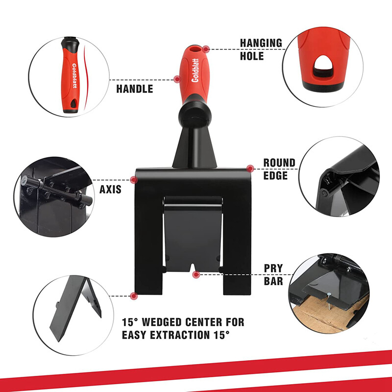 GOLDBLATT Molding Remover Tools Set Retractable Utility Knife Hammers Multi-tool