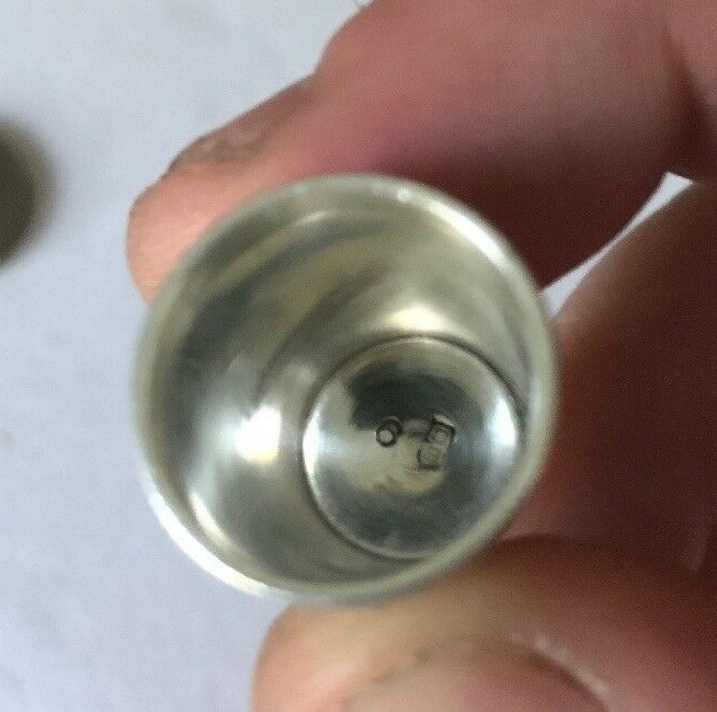 Antique 1900's stern & goldsmith Sterling silver thimble 6 diamond pattern