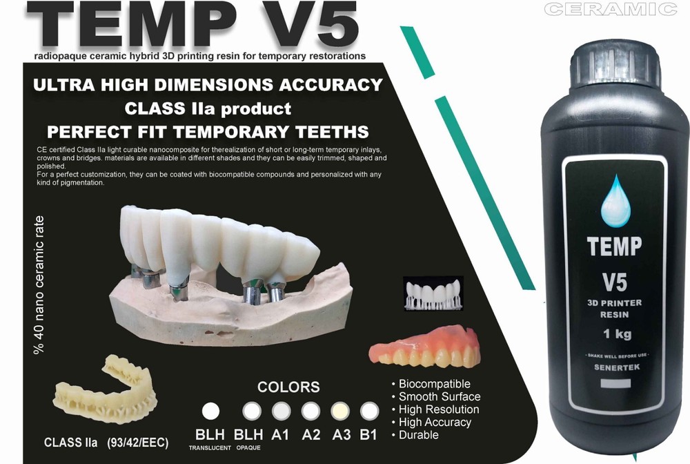 DLP SLA LCD 3d printer temporary teeth resin ..