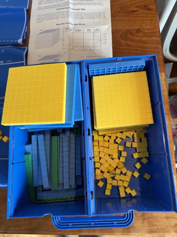 Vintage Lakeshore Learning Math Place Value Activity Kit - homeschooling set
